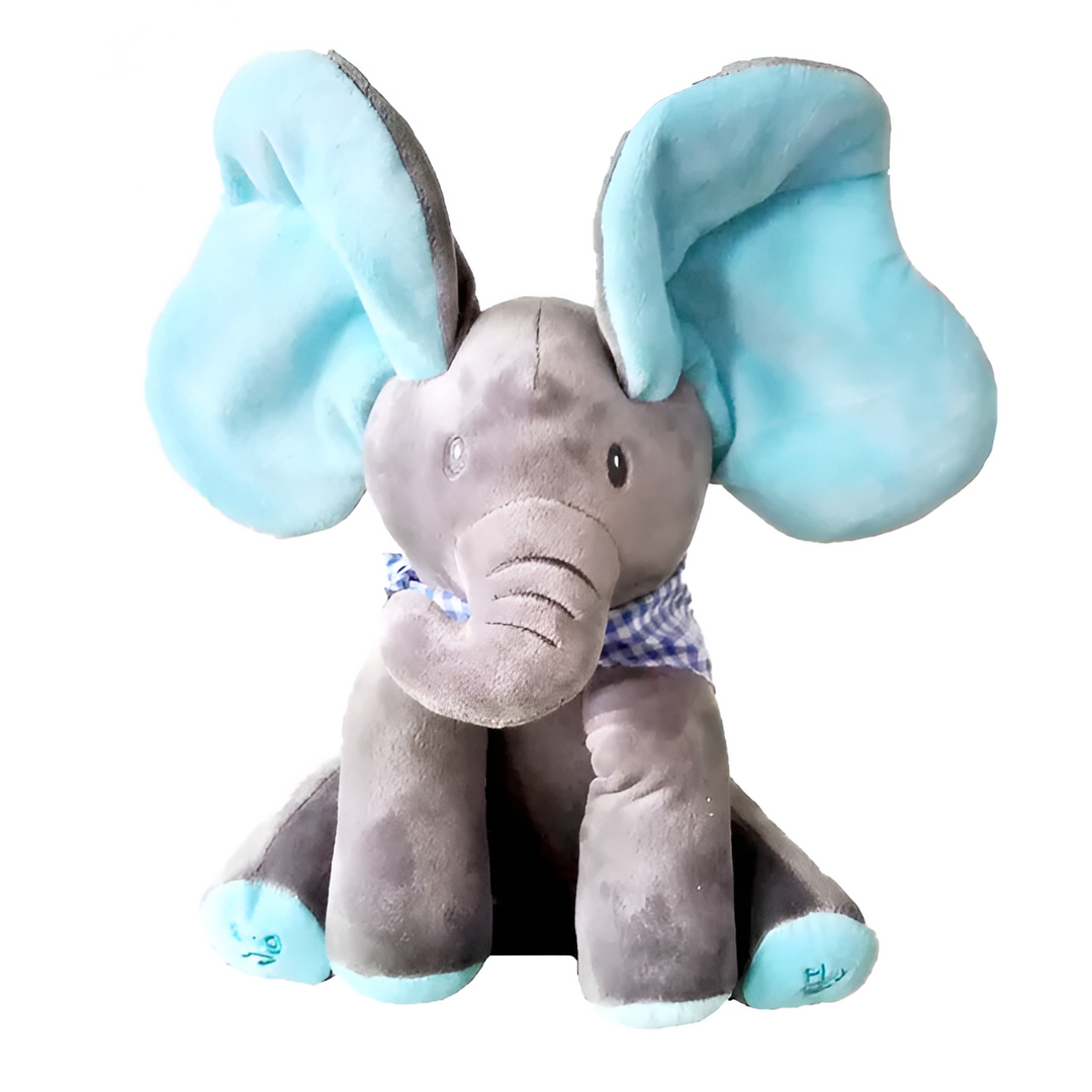 Interactive Plush Elephant – Soft Stuffed Animal with Music and Motion for Children 8