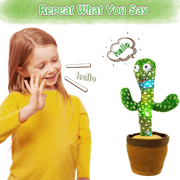 Interactive Talking Cactus Plush Toy for Kids – Dancing Soft Plush Toy for Home Decor and Gifts 1