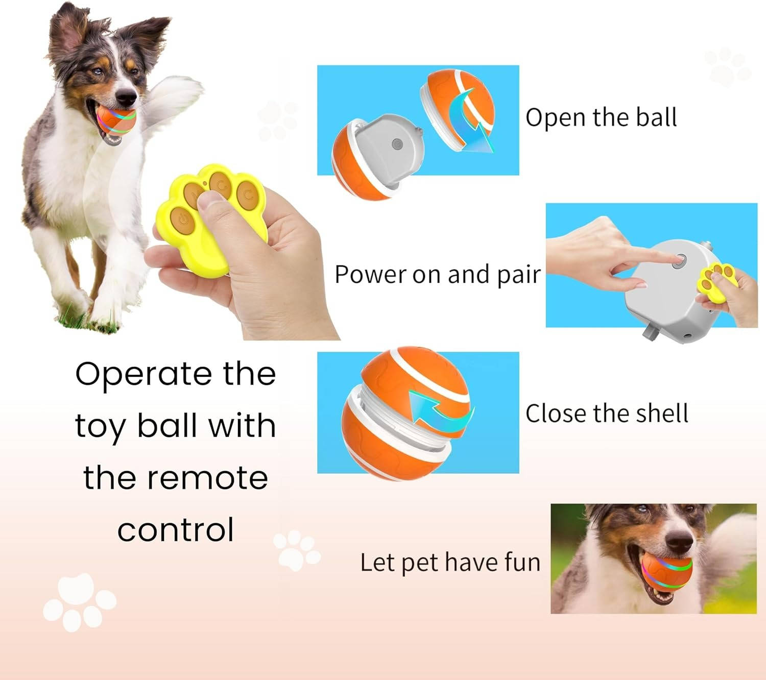 Interactive dog ball toy 5