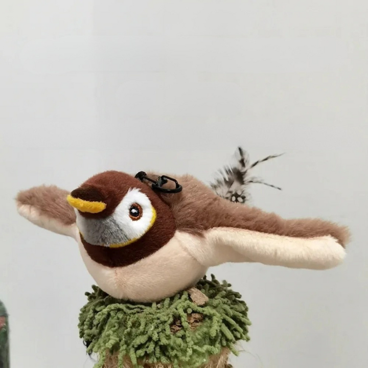 Interactive fluttering bird cat toy 0