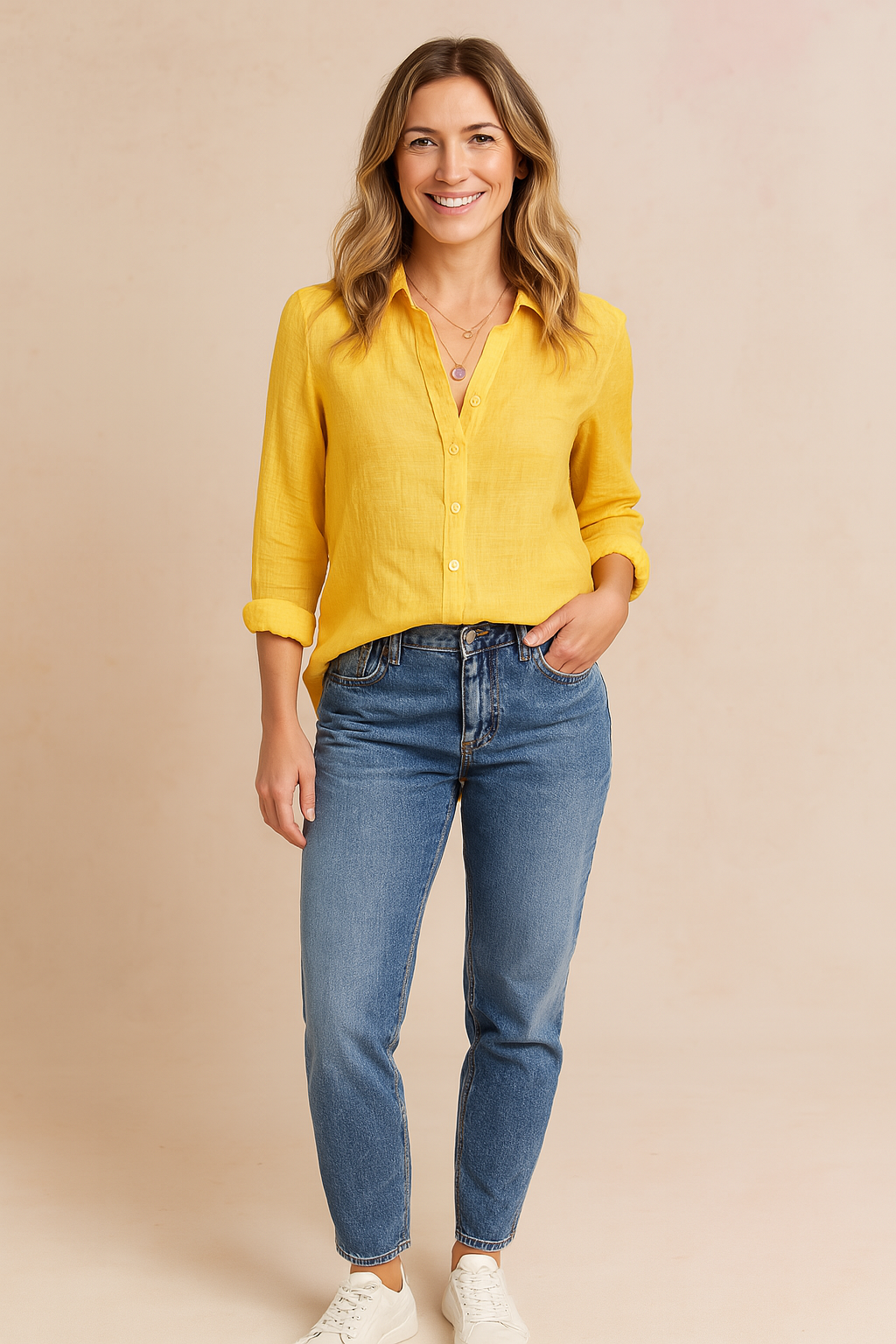 JENNIFER | Classic shirt blouse with a casual style 8
