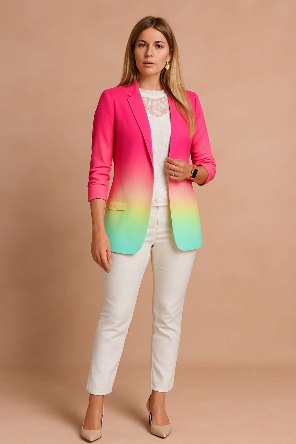 Jovie | Elegant Womens Jacket with Shawl Collar 8