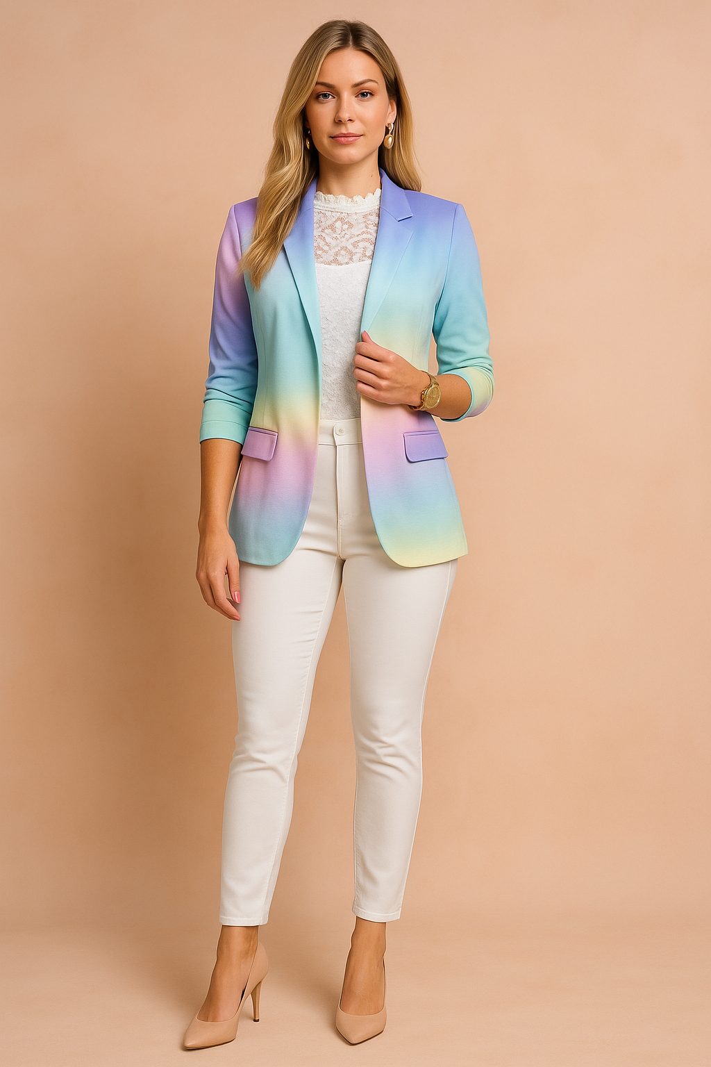 Jovie | Elegant Womens Jacket with Shawl Collar 9