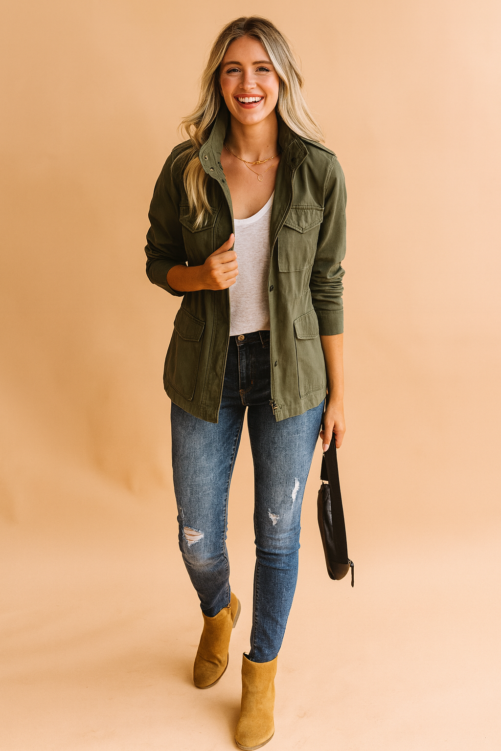 Julia | Stylish Jacket with Zipper 0