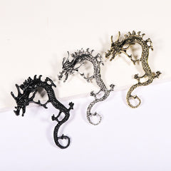 Dragon Earrings – Silver Color, Elegant Design
