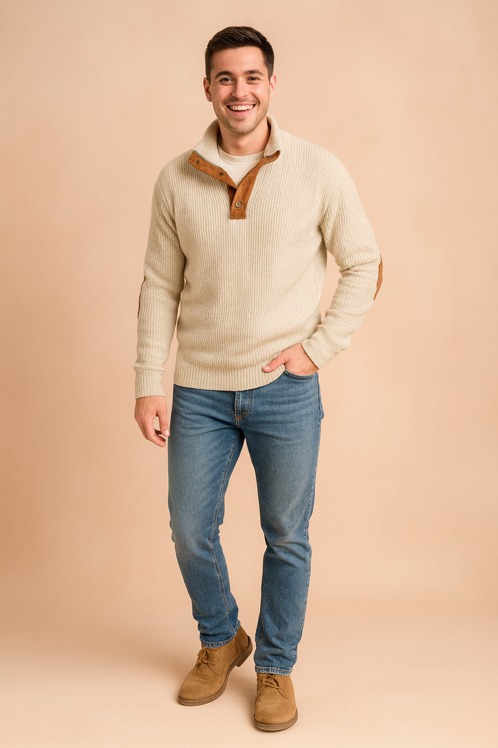Kajetan | Retro Buttoned Sweater 3