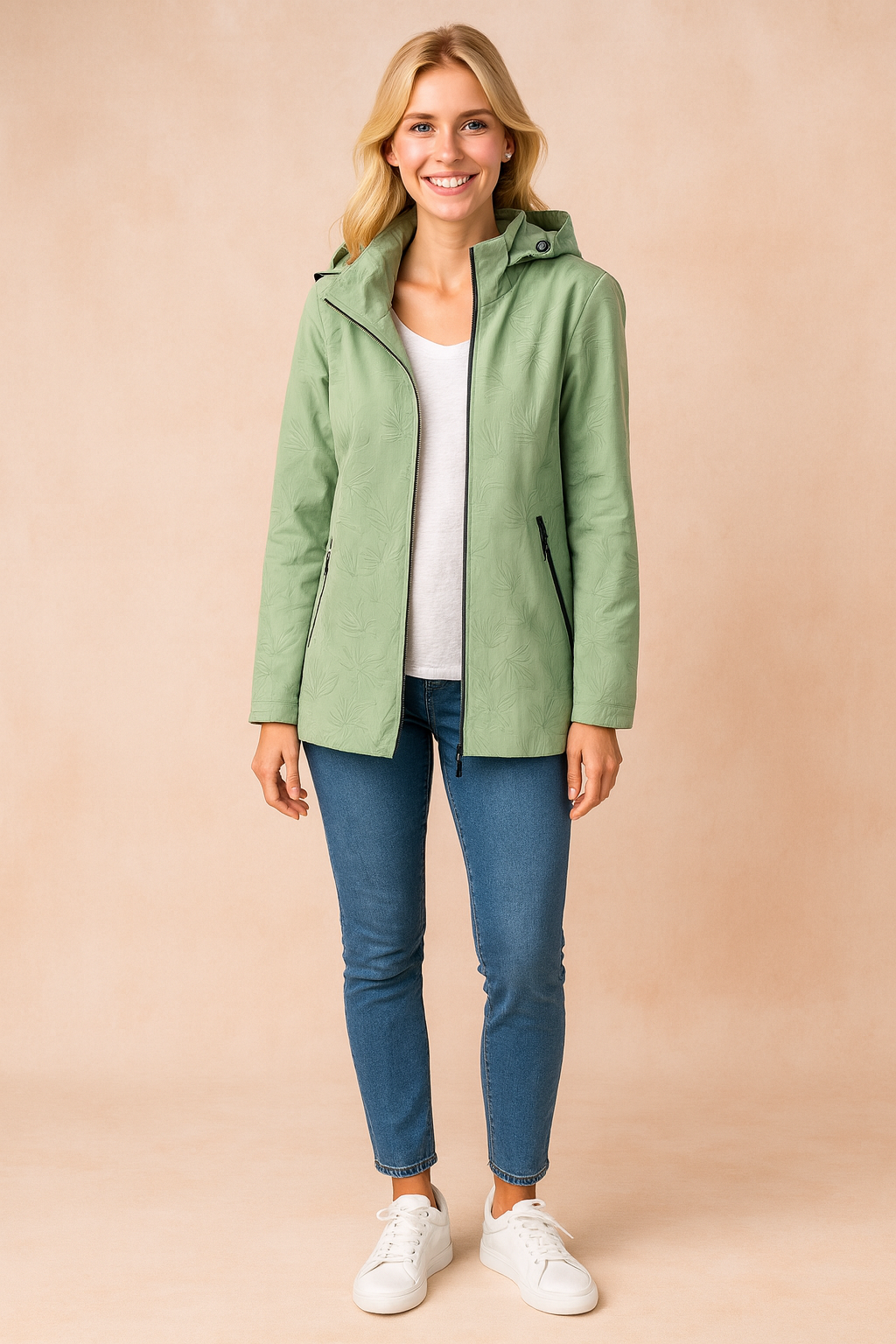 Karina | Winter Jacket with Hood and Fashionable Pattern 1