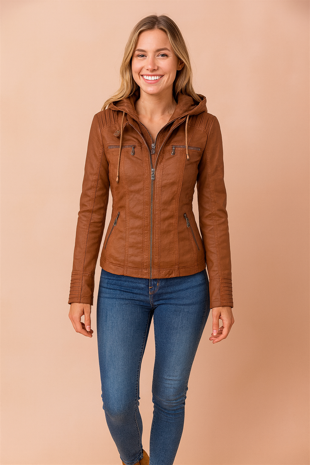 Karolina | Hooded jacket with an urban style 0