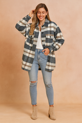 Karolina | Oversized checkered jacket 1