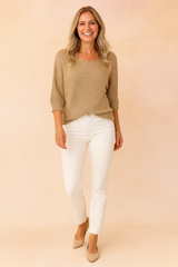 Karolina | Sweater with a wide neckline 1