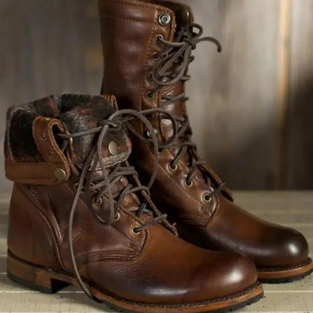 Kiamay | Women's Retro Knee-High Boots | Oxford 0