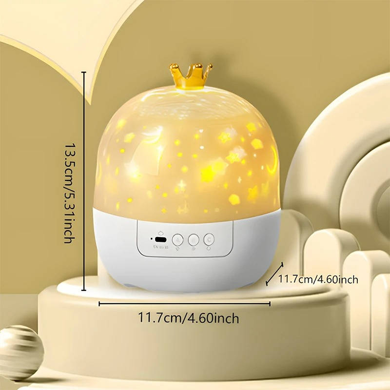 Kids Projector Night Light with Remote Control – 6 Magical Scenes, 5 Color Options, Rotating Light for Soothing Bedtime Experience 6