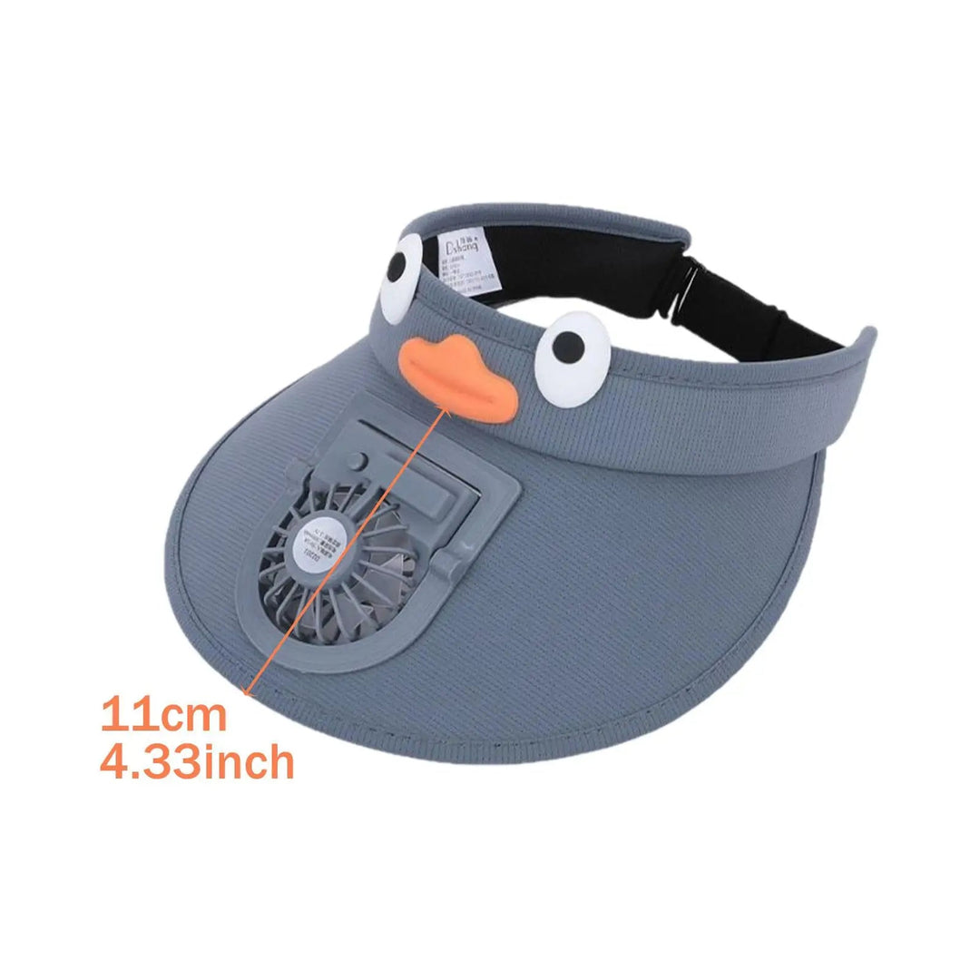 Kids Sun Visor Hat with Cooling Fan Hat 3