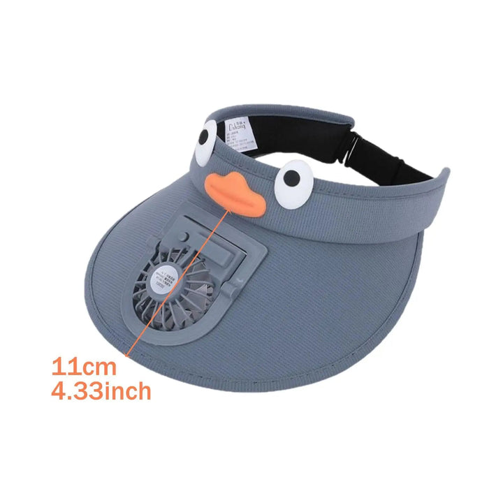 Kids Sun Visor Hat with Cooling Fan Hat 3