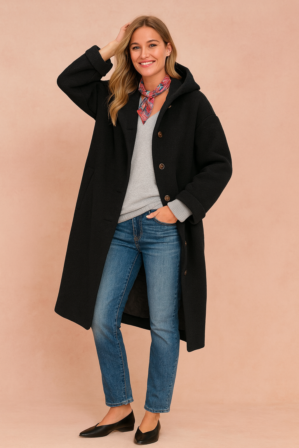 Klara | Stylish coat with a collar 2