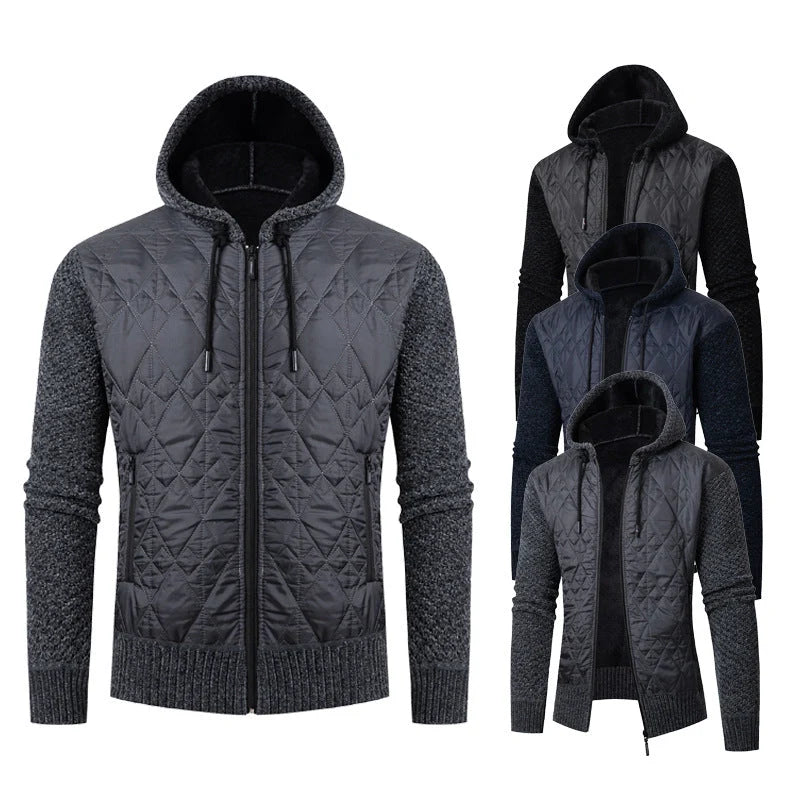 Konstantin | Kapuzenjacke mit Wattierung und Teddyfutter 1