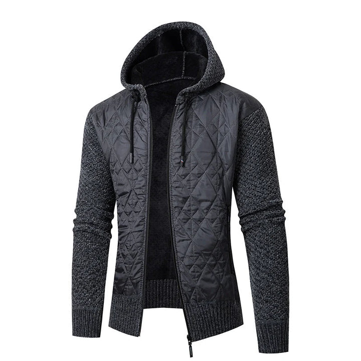 Konstantin | Kapuzenjacke mit Wattierung und Teddyfutter 4
