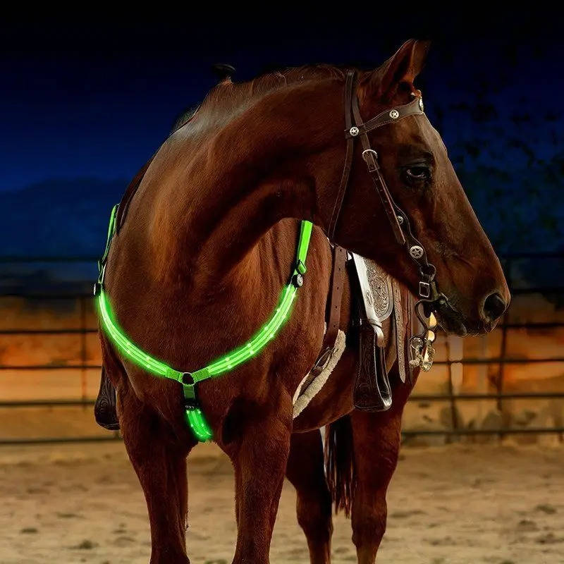 LED chest collar horse 0