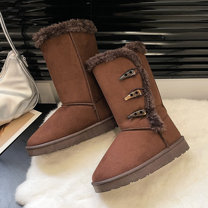Mona | Bottes de neige à semelle épaisse et chaudes pour femmes pour un style hivernal sans effort