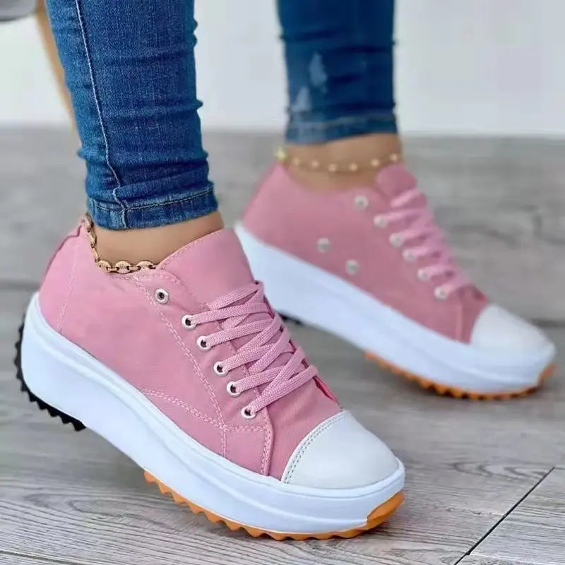 Lace-Up Casual Sneakers for Women – Stylish & Comfortable 1