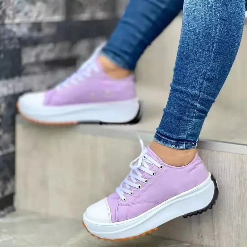 Lace-Up Casual Sneakers for Women – Stylish & Comfortable 4