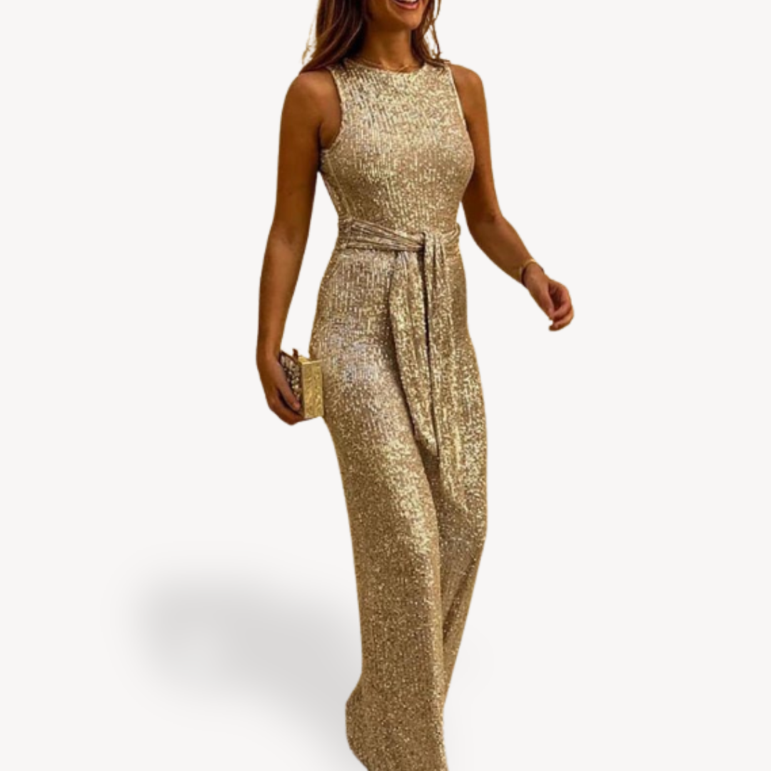 Ladies' Evening Sequin Jumpsuit | Maxi | New Year's 2