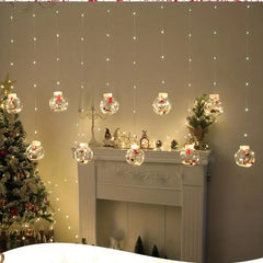 LanternLuxe | Warm LED Curtain Lights for Christmas Home Decor 3