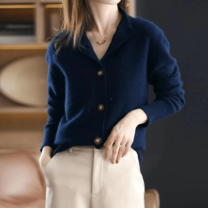 Lara | Damen Leichte Strickjacke im Casual-Stil 0