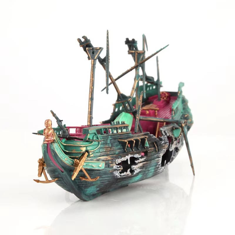 Large Aquarium Decorations - Boat 4