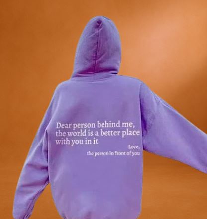 Lena | Oversized hoodie with motivational slogan 5