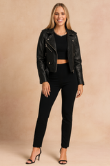 Lena | Short Motorcycle Jacket 1