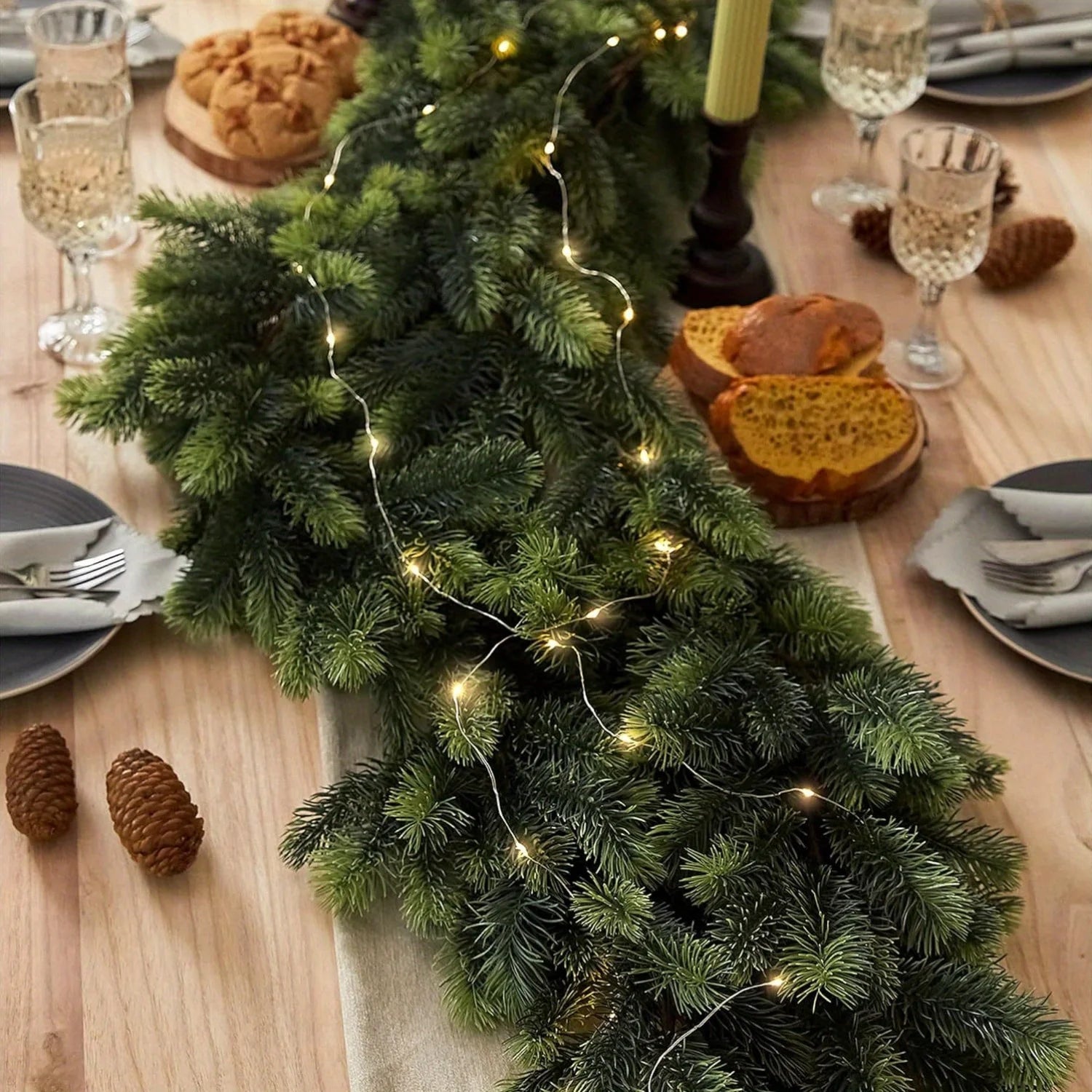 LichtLuxe | Artificial Pine Girl with LED Lights for Festive Decor 3