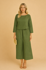 Lily | Airy Linen Set: Blouse and Trousers 3