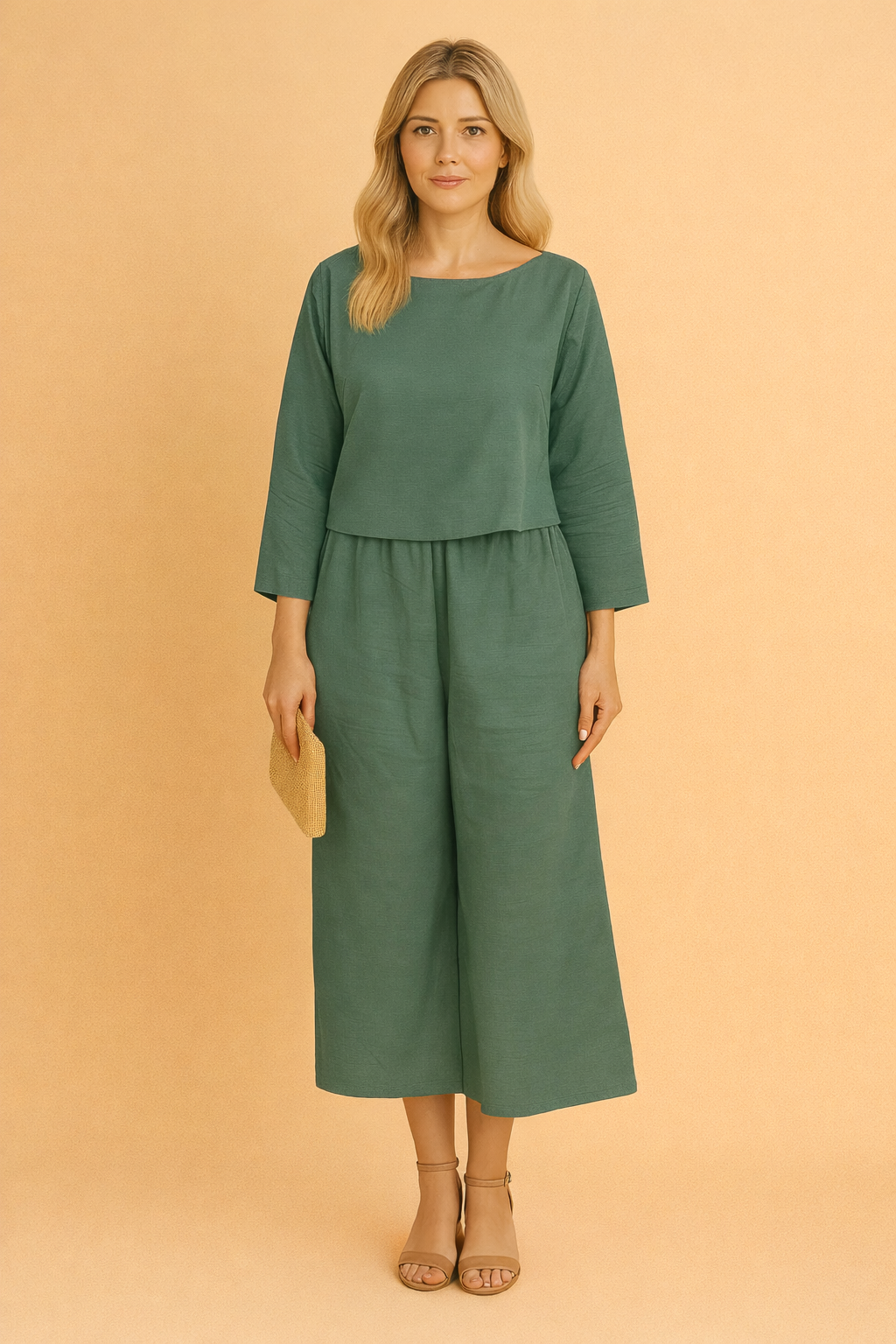 Lily | Airy Linen Set: Blouse and Trousers 4