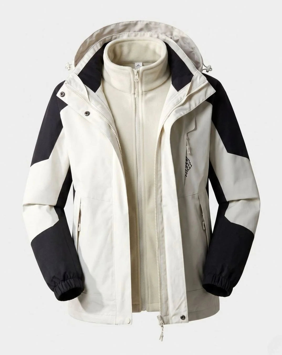 Luisa | Damen Wasserdichte Outdoor-Jacke mit Kapuze Atmungsaktiv Zweilagig 0