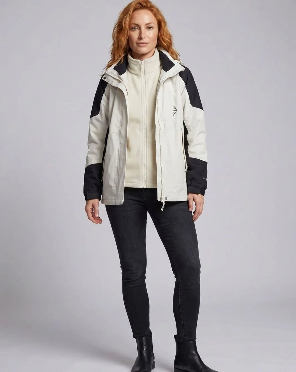 Luisa | Damen Wasserdichte Outdoor-Jacke mit Kapuze Atmungsaktiv Zweilagig 1
