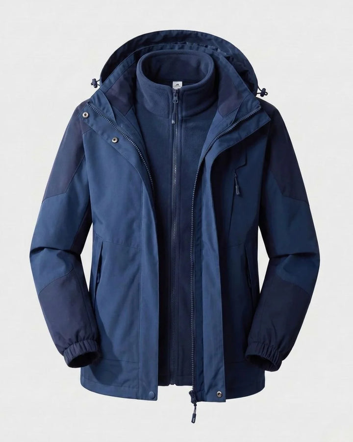 Luisa | Damen Wasserdichte Outdoor-Jacke mit Kapuze Atmungsaktiv Zweilagig 12