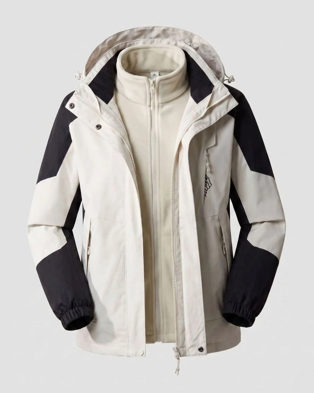 Luisa | Damen Wasserdichte Outdoor-Jacke mit Kapuze Atmungsaktiv Zweilagig 14