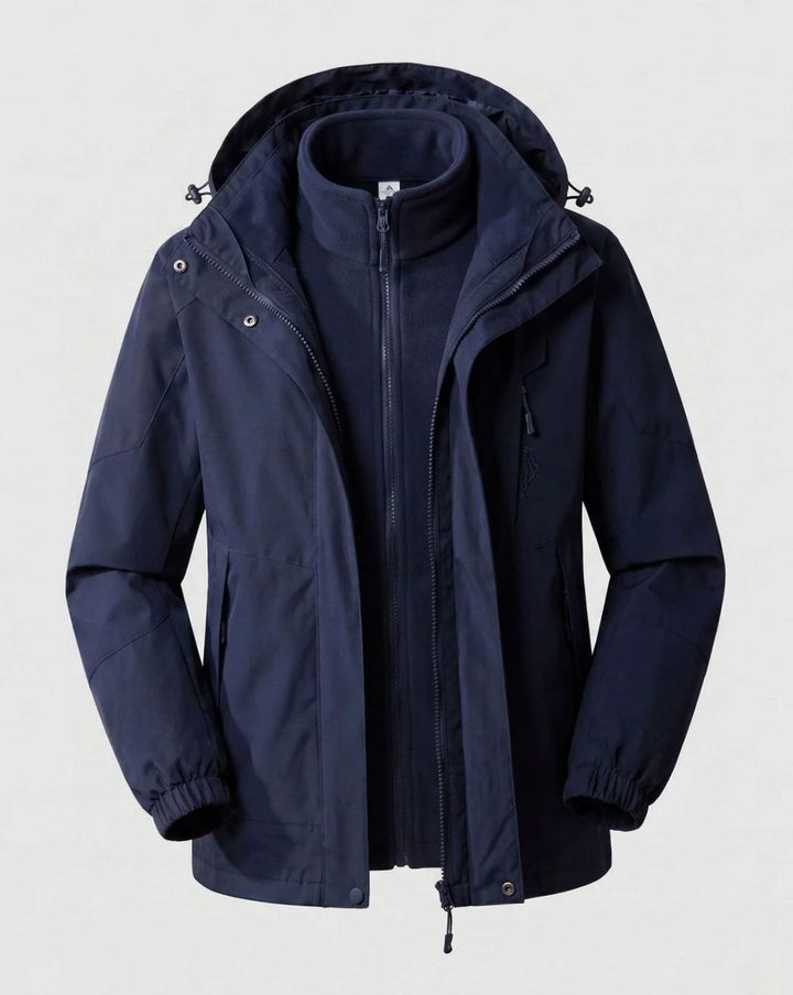 Luisa | Damen Wasserdichte Outdoor-Jacke mit Kapuze Atmungsaktiv Zweilagig 17