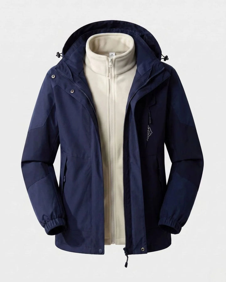 Luisa | Damen Wasserdichte Outdoor-Jacke mit Kapuze Atmungsaktiv Zweilagig 19