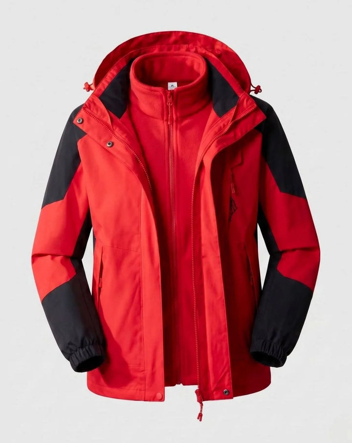 Luisa | Damen Wasserdichte Outdoor-Jacke mit Kapuze Atmungsaktiv Zweilagig 27