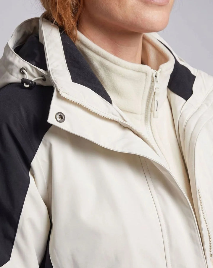 Luisa | Damen Wasserdichte Outdoor-Jacke mit Kapuze Atmungsaktiv Zweilagig 3