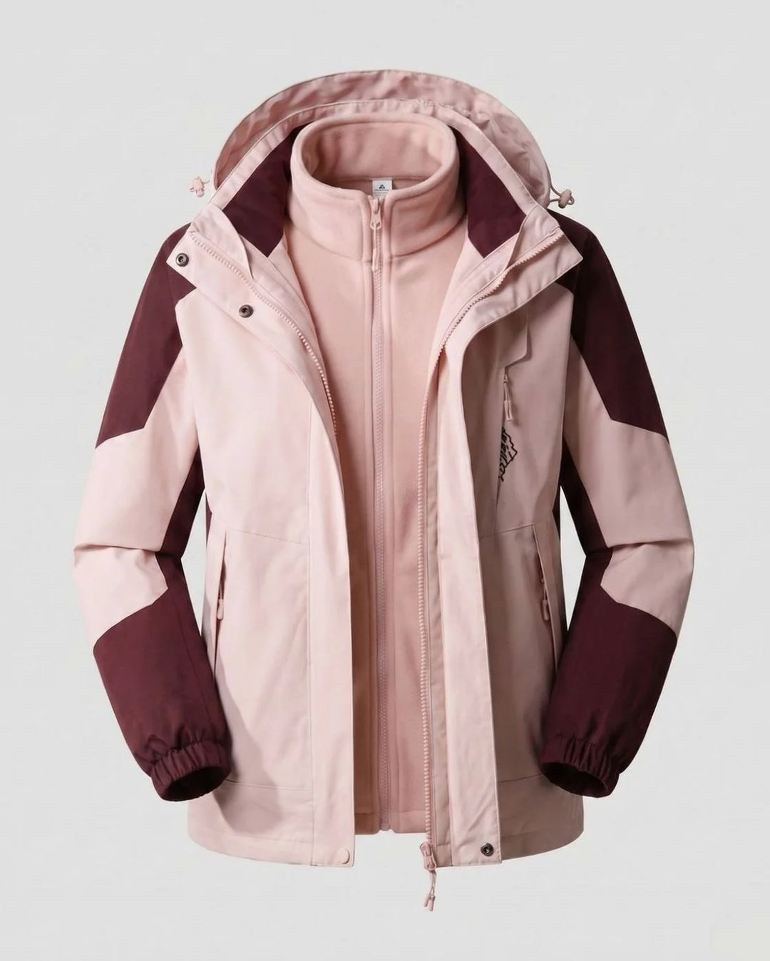 Luisa | Damen Wasserdichte Outdoor-Jacke mit Kapuze Atmungsaktiv Zweilagig 30
