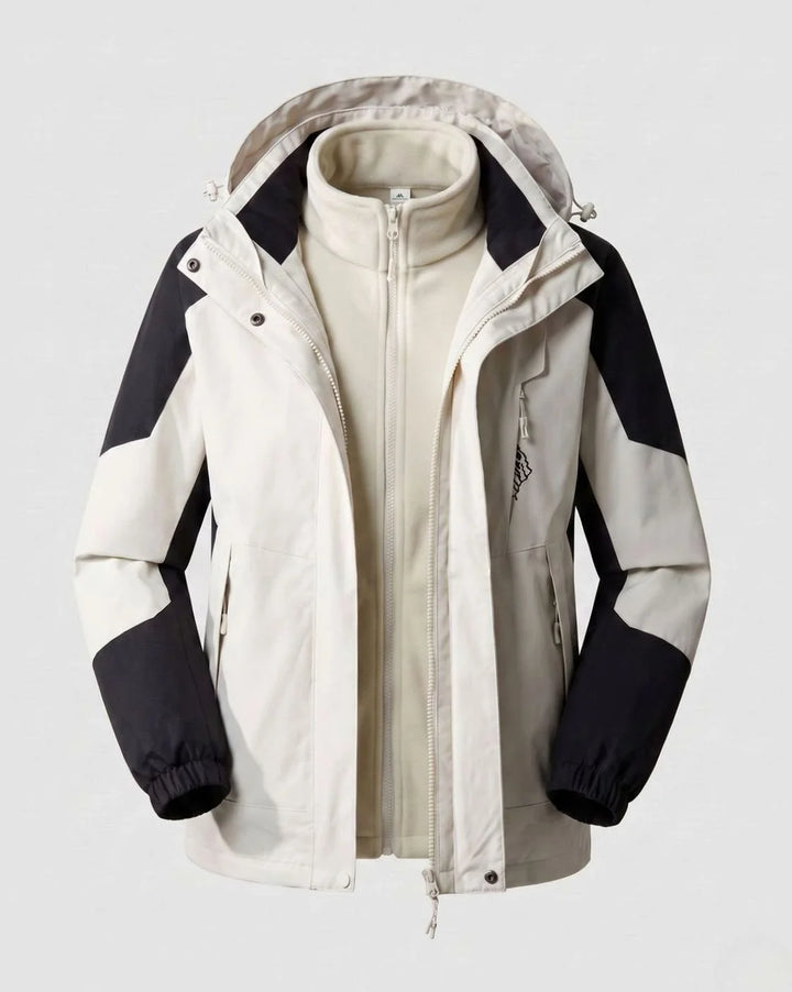 Luisa | Damen Wasserdichte Outdoor-Jacke mit Kapuze Atmungsaktiv Zweilagig 31