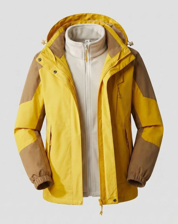 Luisa | Damen Wasserdichte Outdoor-Jacke mit Kapuze Atmungsaktiv Zweilagig 5