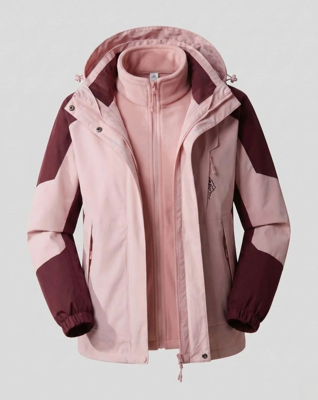 Luisa | Damen Wasserdichte Outdoor-Jacke mit Kapuze Atmungsaktiv Zweilagig 6