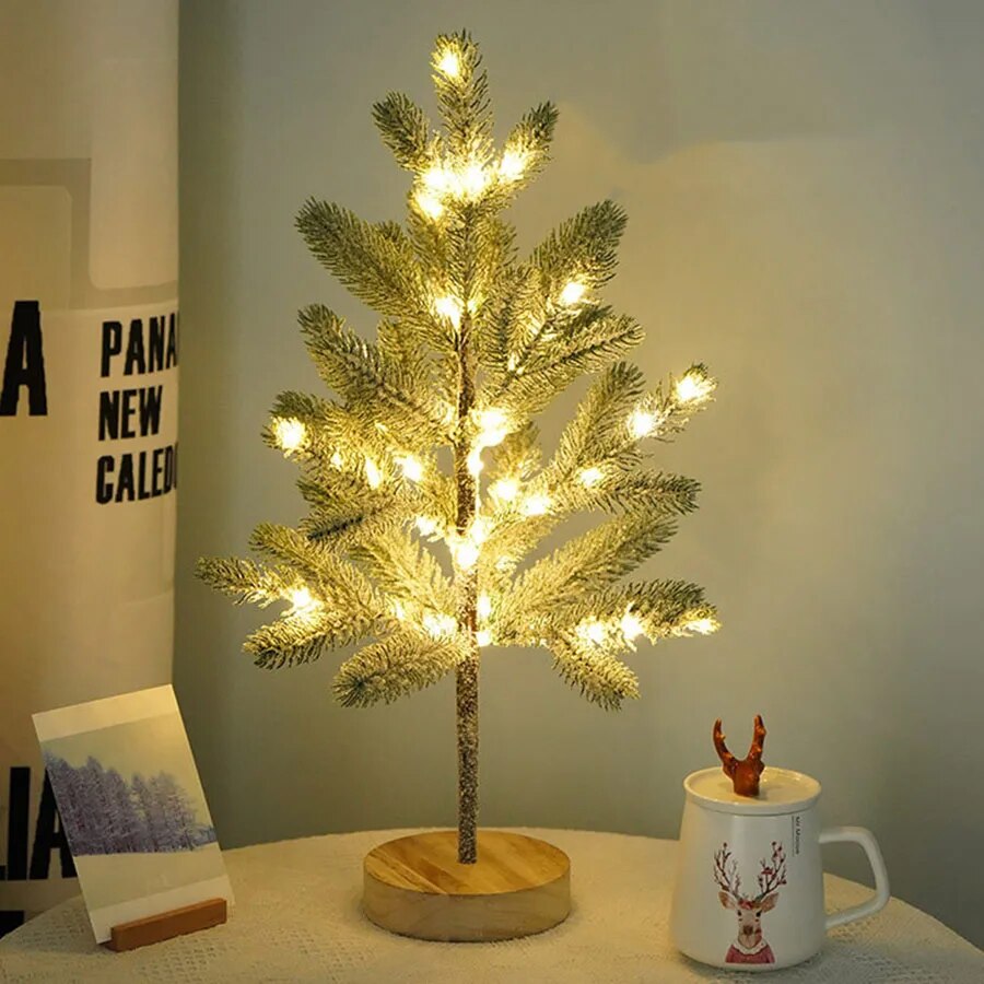LumiPine – Pre-Lit LED Christmas Tree Lamp with Warm White Glow 1