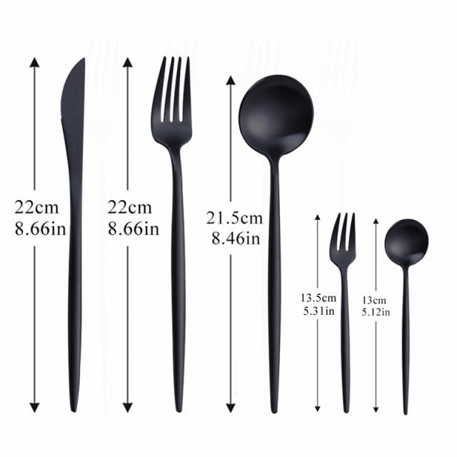 LuxeSteel | Modern Minimalist Cutlery Set with Premium Mirror Finish 4