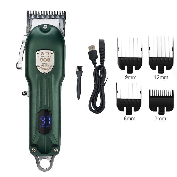 Tondeuse professionnelle pour chien, rechargeable en métal