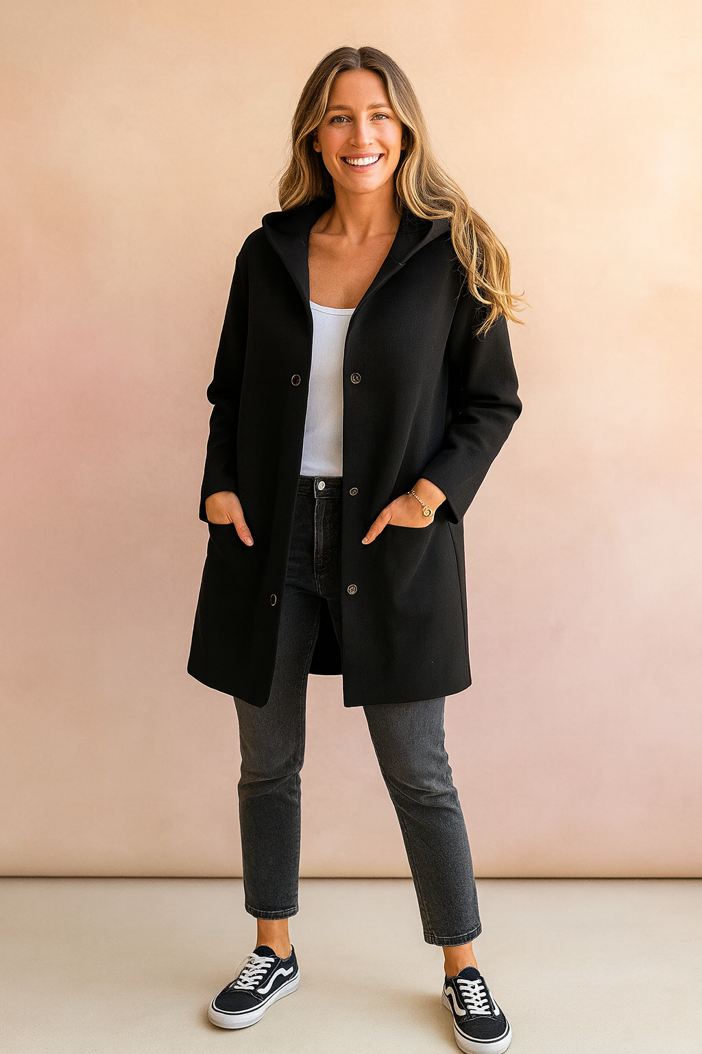 Magda | Long jacket with buttons 1